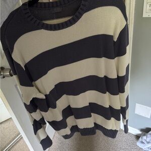 brandy melville stripped blue and white sweater